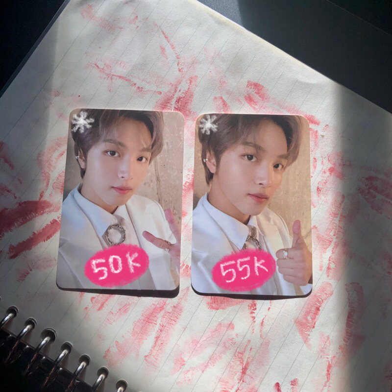 photocard pc haechan selca fortune scratch & acrylic stand the link nct 127