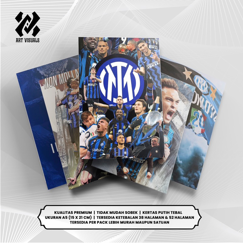 

Buku Tulis Custom Tema INTER MILAN Terlengkap Termurah Model Bebas Pilih Foto / Buku Tulis Sekolah / Buku Catatan