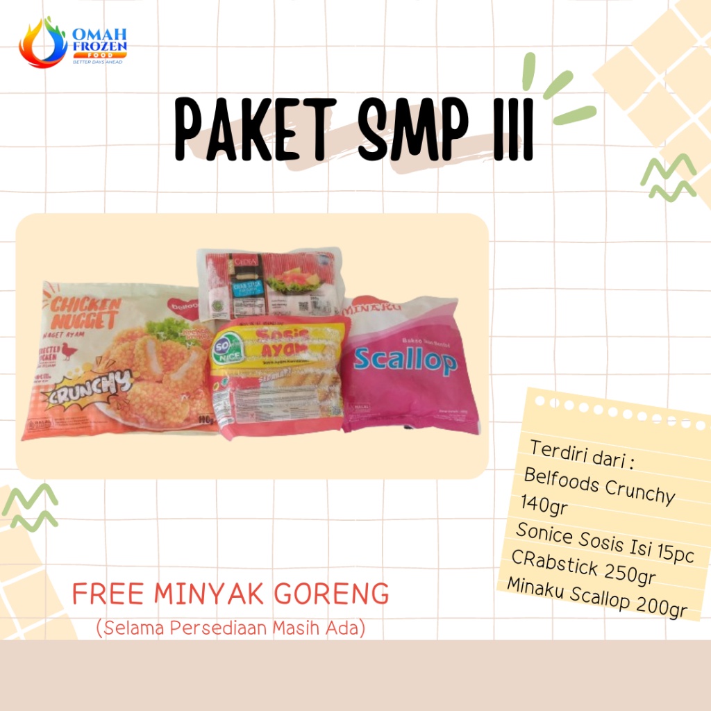 

BARANG ORIGINAL Paket Frozen Food Paket Ramadhan Paket Murah SMP III