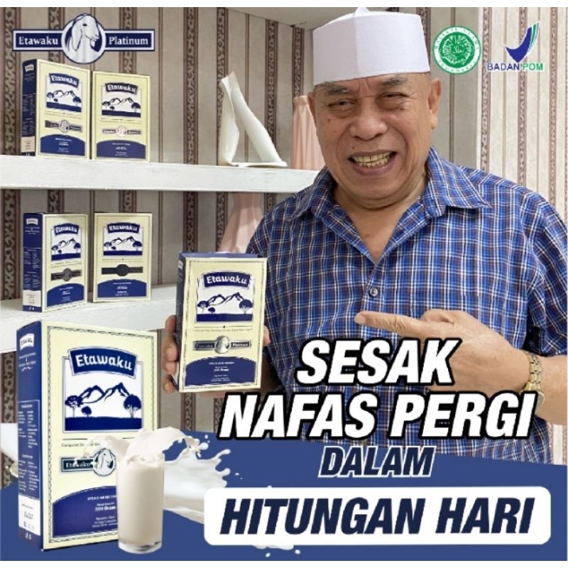 

1 BOX ETAWAKU PLATINUM ORIGINAL - SUSU KAMBING ETAWA - SOLUSI GANGGUAN PERNAPASAN - COCOK UNTUK PEROKOK