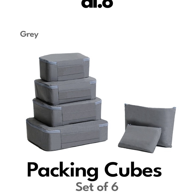 FG2 AIO 64 pcs Set Travel Organizer 6in1 Tas Penyimpanan Baju Koper Pouch Storage Bag in Bag Premium