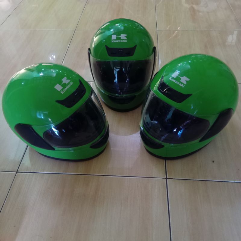 helm kawasaki ninja ijo original