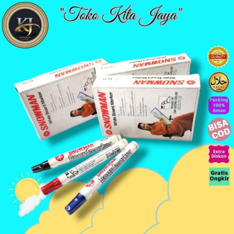 

Spidol Snowman Whiteboard (bisa di hapus)