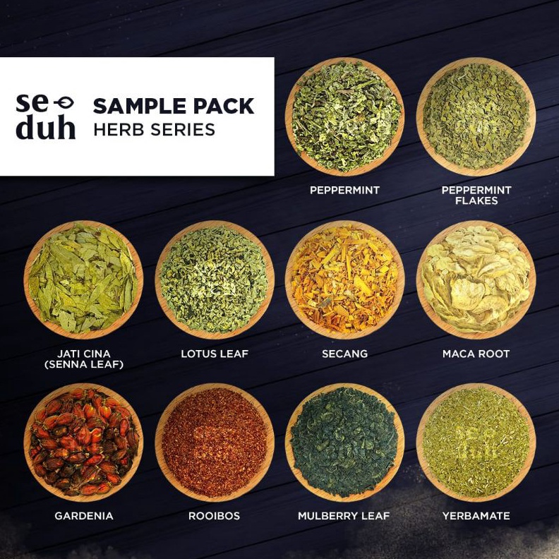 

LIMIT Sample Pack HERBAL TISANE TEH HERBAL 1 Peppermint pandan mulberry leaf Moringa Lemon Orange