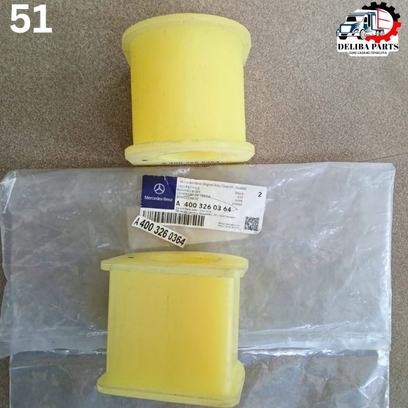 Bearing bushing, bushing stabil Mercy Axor 2528C, 3336K, 4843K P/N: A400.326.03.64