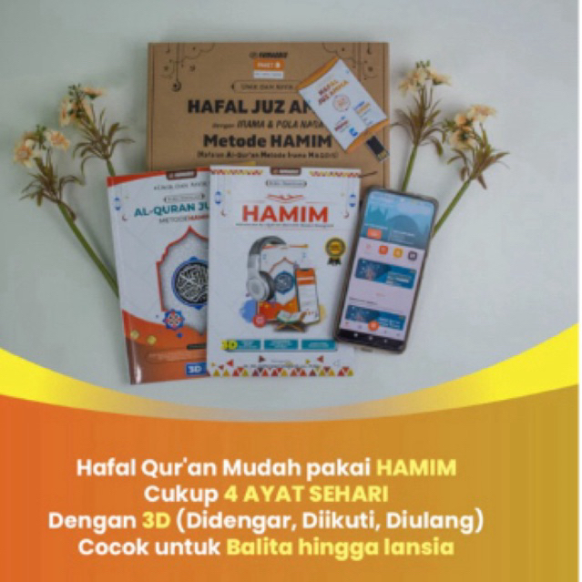 Paket B HAMIM/quran hafalan/aplikasi/juz30/audio/ quran/buku/hafalan/literasi/flashdisk