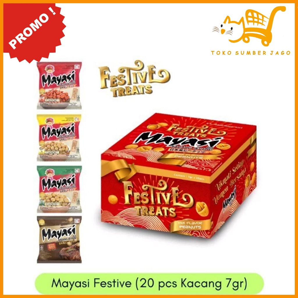 

Mayasi Festive Treat Kacang Jepang 4 Rasa 20x7gr