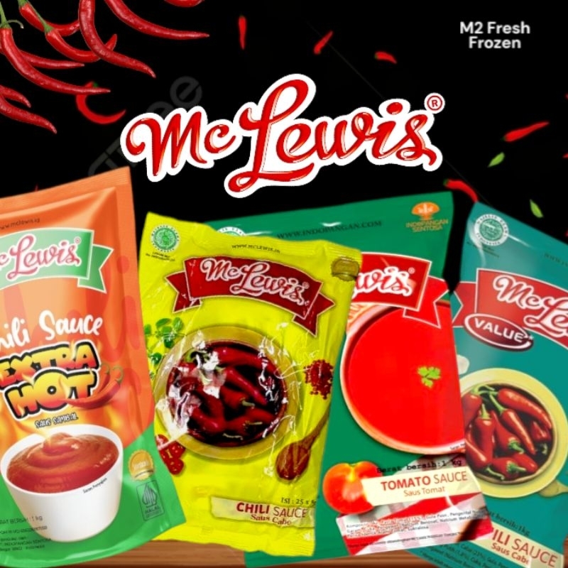 

Saus Mc Lewis Chili Sauce | Tomato | Extra Pedas | Saset 500 Gr & 1 Kg