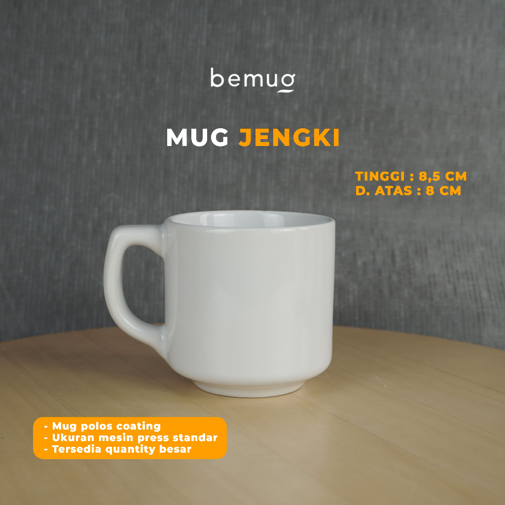 Mug Jengki Polos Coating Sublim Press Digital