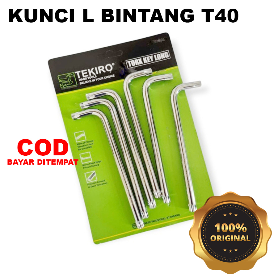 TEKIRO KUNCI L BINTANG T40 ORIGINAL / KUNCI L BINTANG / TEKIRO L BINTANG / TEKIRO KUNCI L / KUNCI L