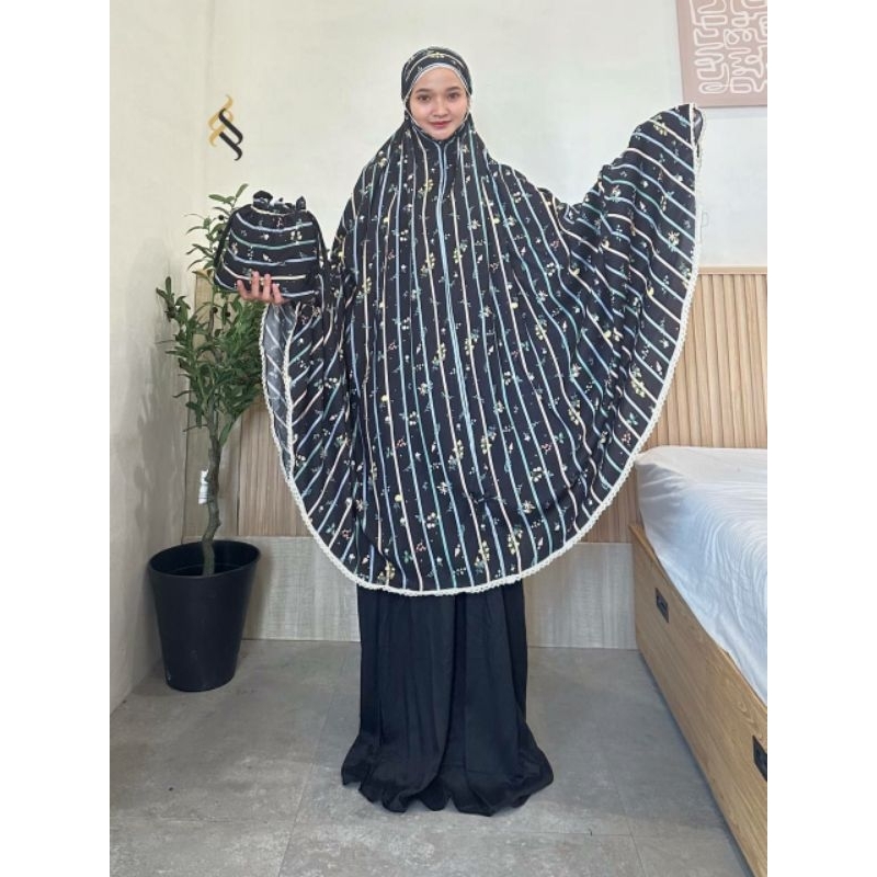 Mukena Aliza - Mukena Larizka / Mukena 2 in 1 / Mukena Rayon / Mukena Premium / Mukena Cantik / Muke