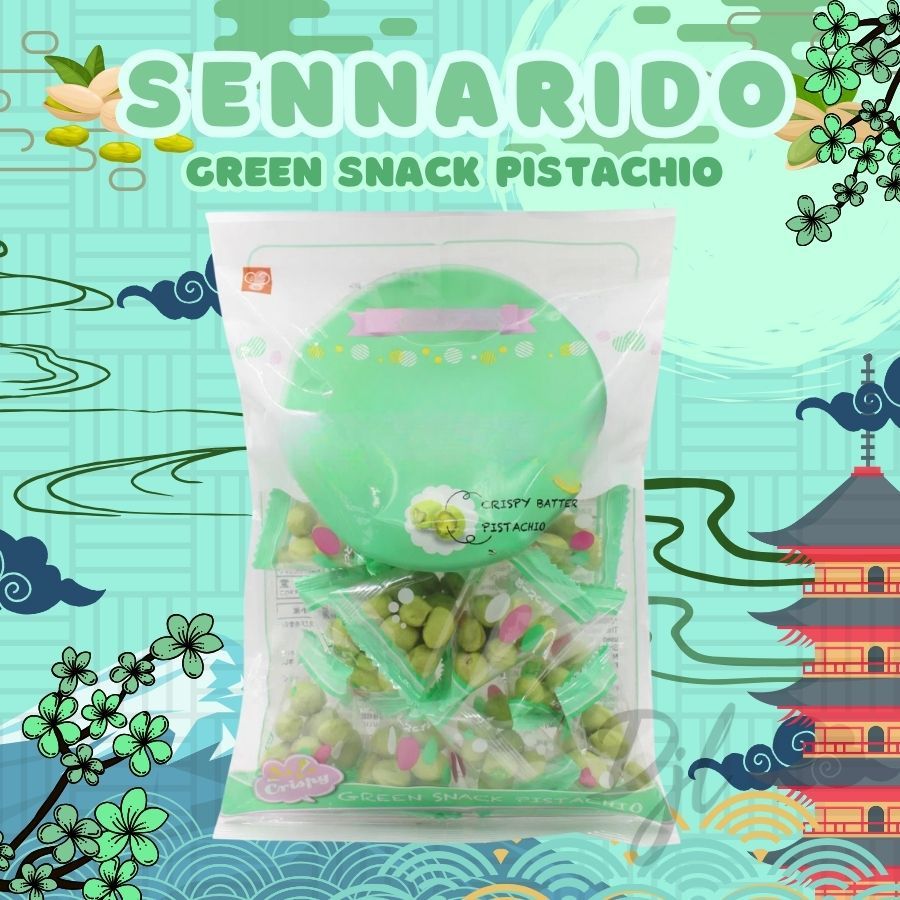 

Sennarido Green Snack Cemilan Ringan Kacang Import 1 Pouch 80g