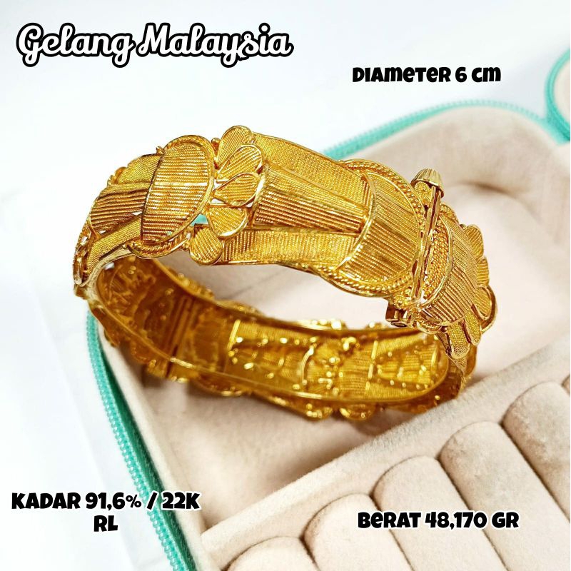 [COD✖️] Gelang Import Emas Malaysia Kadar 916% 22K