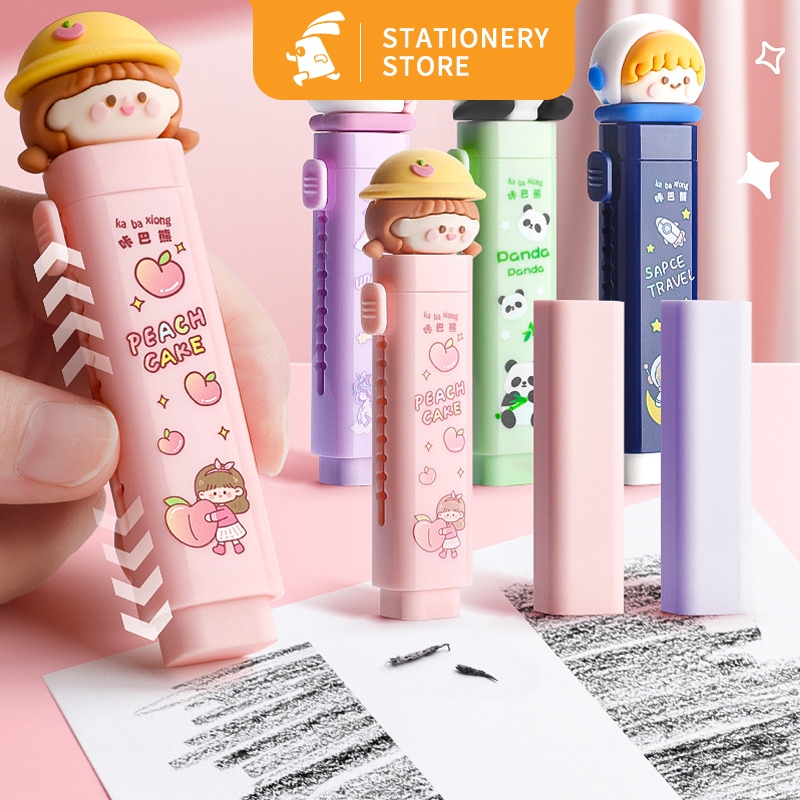 

Penghapus Mekanik / Hapusan Mekanik Warna Lucu Tidak Meninggalkan Serpihan / Sliding Eraser / Push Eraser / Eraser-Rabbit Stationery