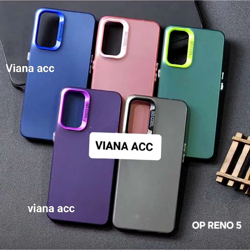 SOFTCASE OPPO RENO 5 5G CASE IMD HYBRID PLATE HOLOGRAM