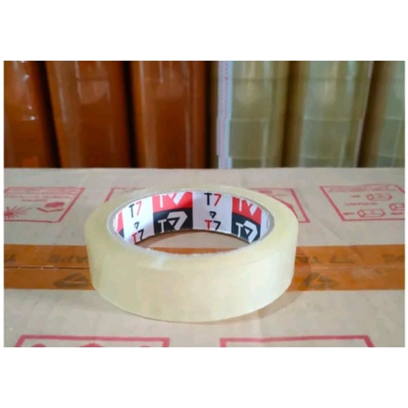 

Lakban Bening 1 Inch 24mm x 90Yard Clear Tape Isolasi Selotip Opp Selasiban Murah