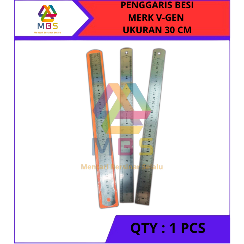 

PENGGARIS BESI MERK V-GEN SIZE 30 CM ROLL