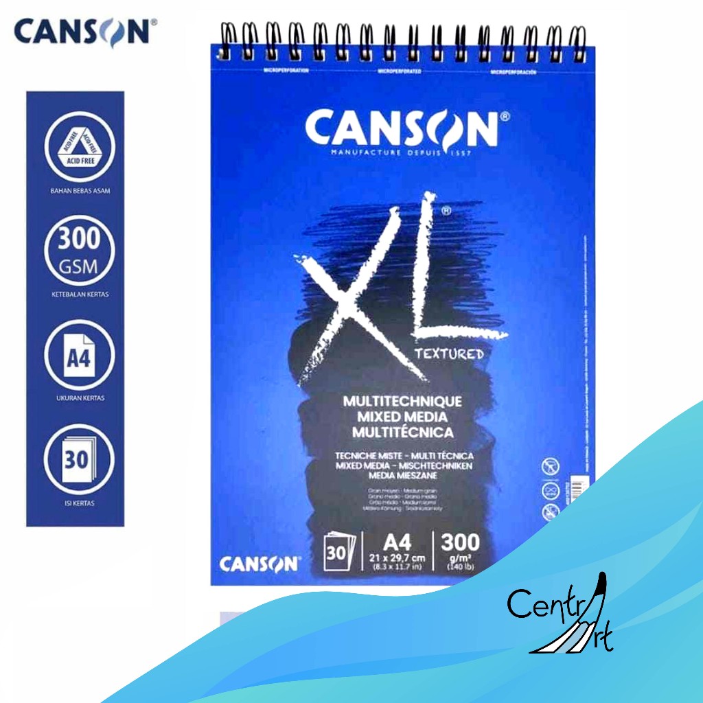 

CANSON MIXMEDIA XL SKETCHBOOK A4 300GSM