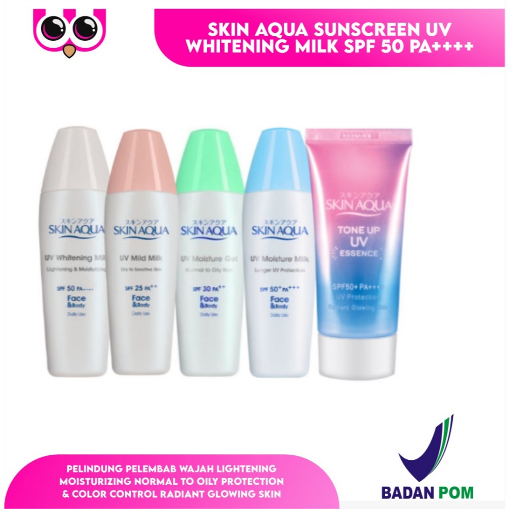 SKIN AQUA SUNSCREEN UV WHITENING MILK SPF 50 PA++++ UV MOISTURE MILK SPF 50+PA+++ UV MOISTURE GEL SP