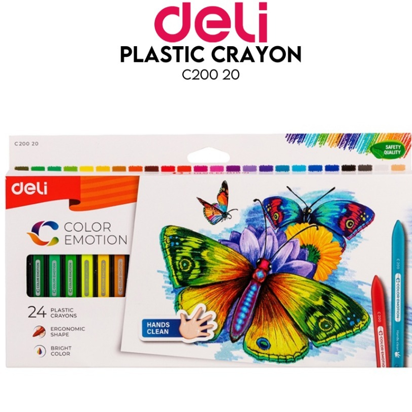 

DELI PLASTIC CRAYON PASTEL 24 WARNA C20020