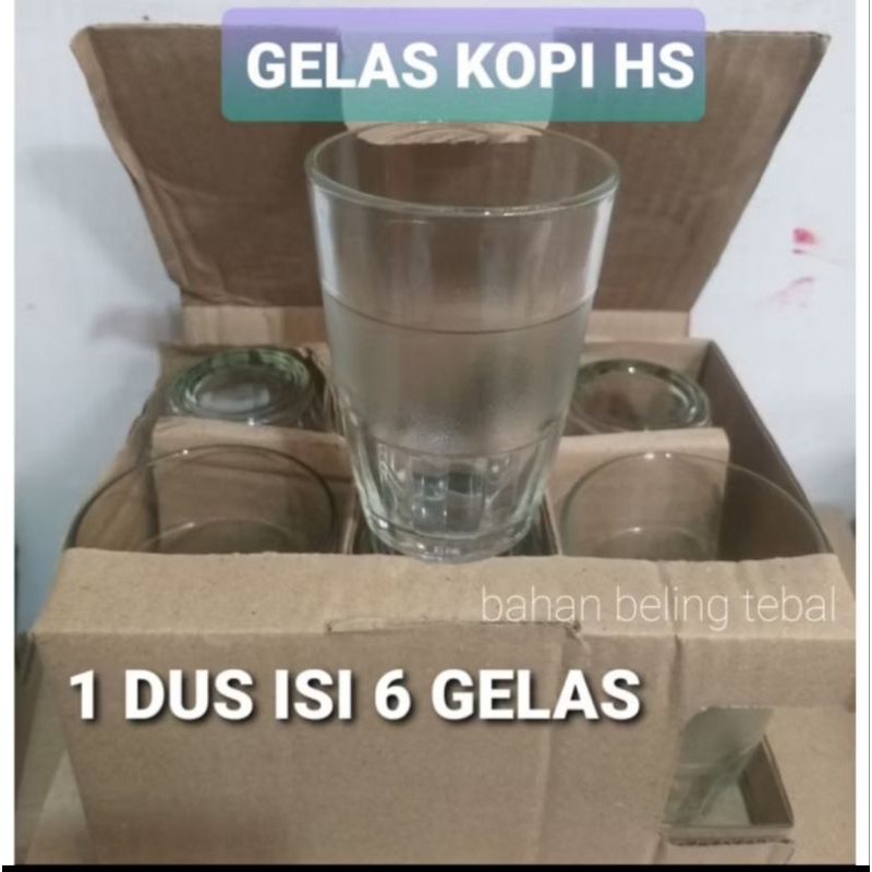 GELAS KOPI 1 DUS ISI 6 GELAS