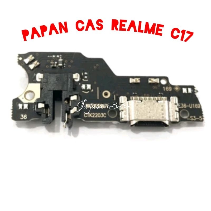 Papan Cas Realme C17 papan cas konektor original full IC