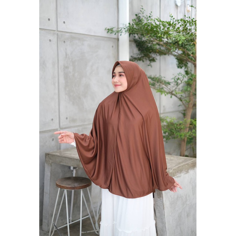 Bergo Hamidah Syar'i Ukuran xl | Jersey Adem