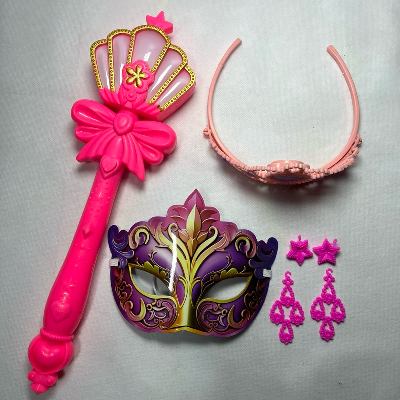 MAINAN PRINCESS / TONGKAT PERI SET / TOPENG PERI