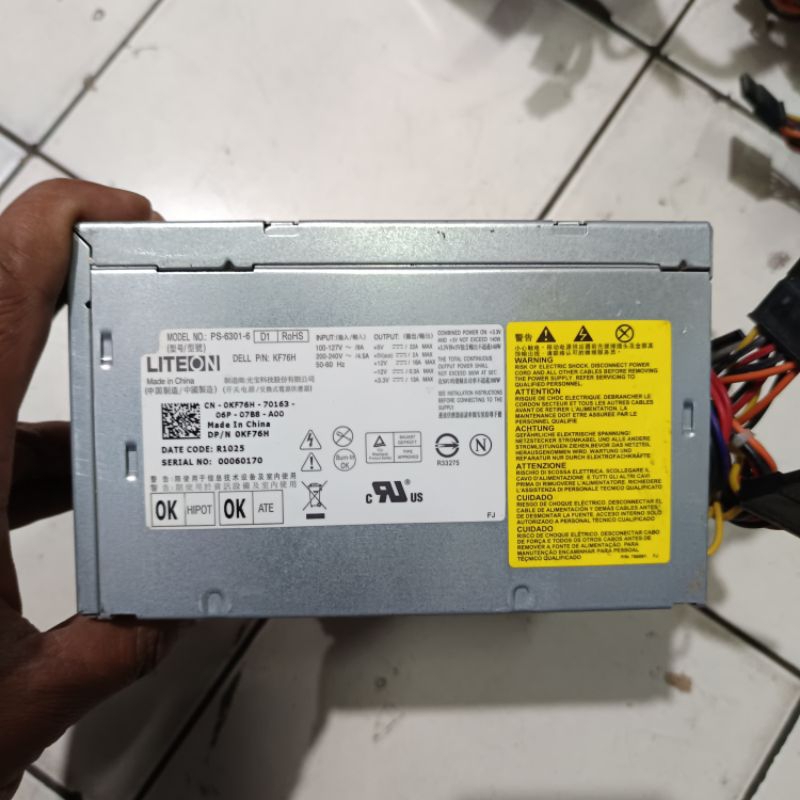 Power supply PSU Branded Built Up 250 300 watt Original AcBel Huntkey Liteon HP Dell Delta murah sec