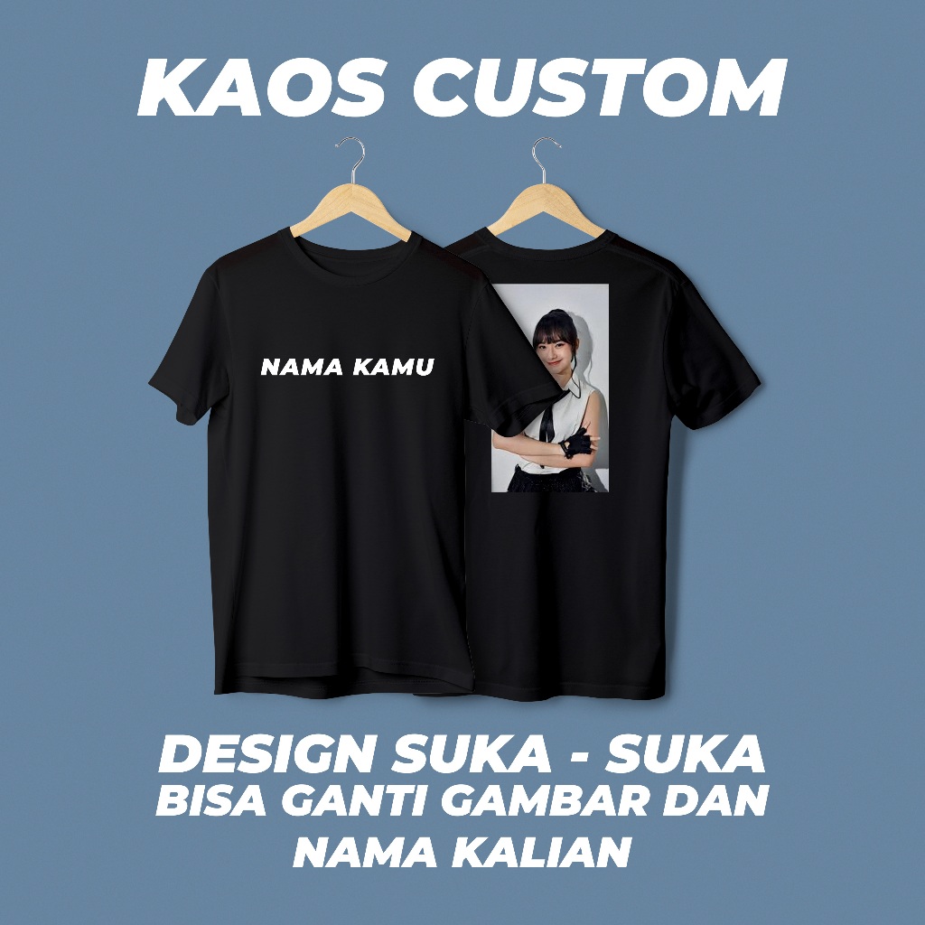 KAOS CUSTOM FOTO / KAOS KATA KATA / CUSTOM KAOS FOTO