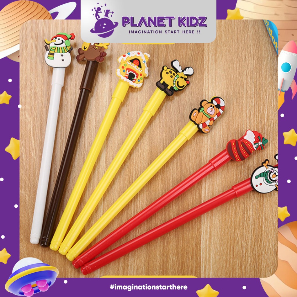 

PLANETKIDZ ATK19 PULPEN GEL CHRISTMAS NATAL SANTA CLAUS MOTIF RANDOM