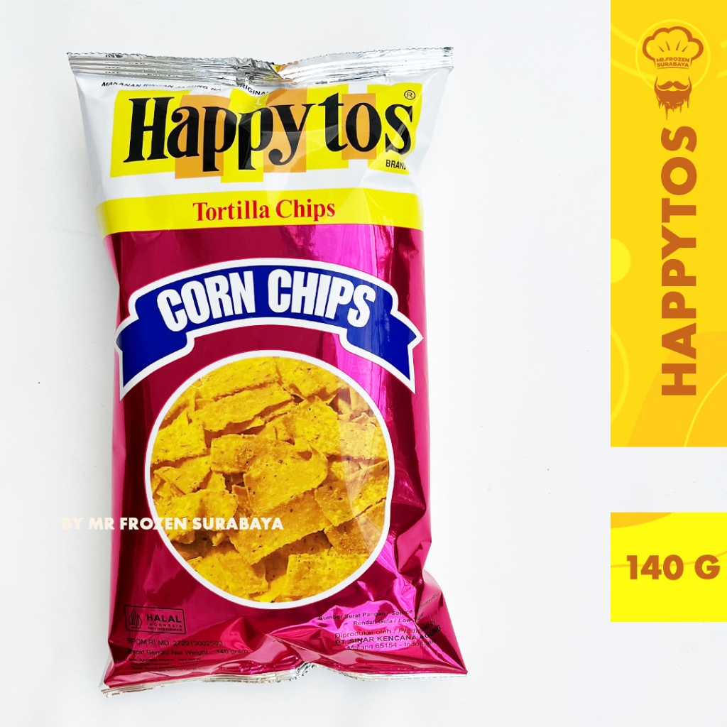 

HAPPY TOS - Happytos Snack Keripik Jagung Merah Hijau Biru Spicy 140gr