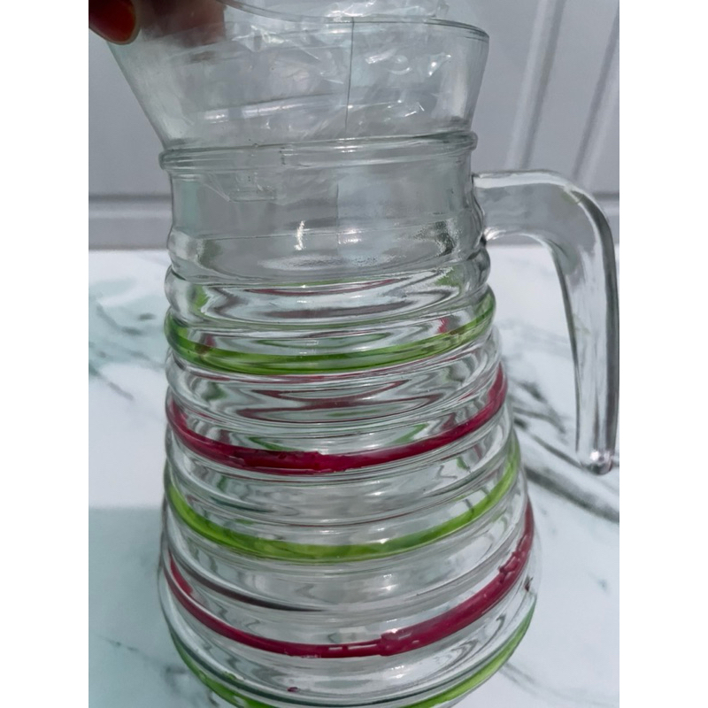 pitcher warna kaca / teko warna kaca Tebal