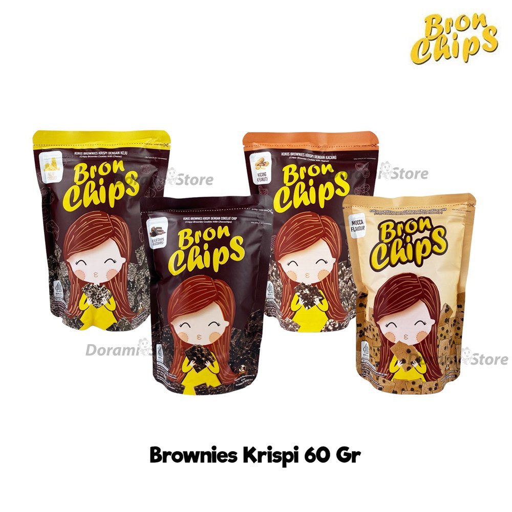 

Bron Chips / Cookies Brownies Krispi / Keripik Brownies Kering