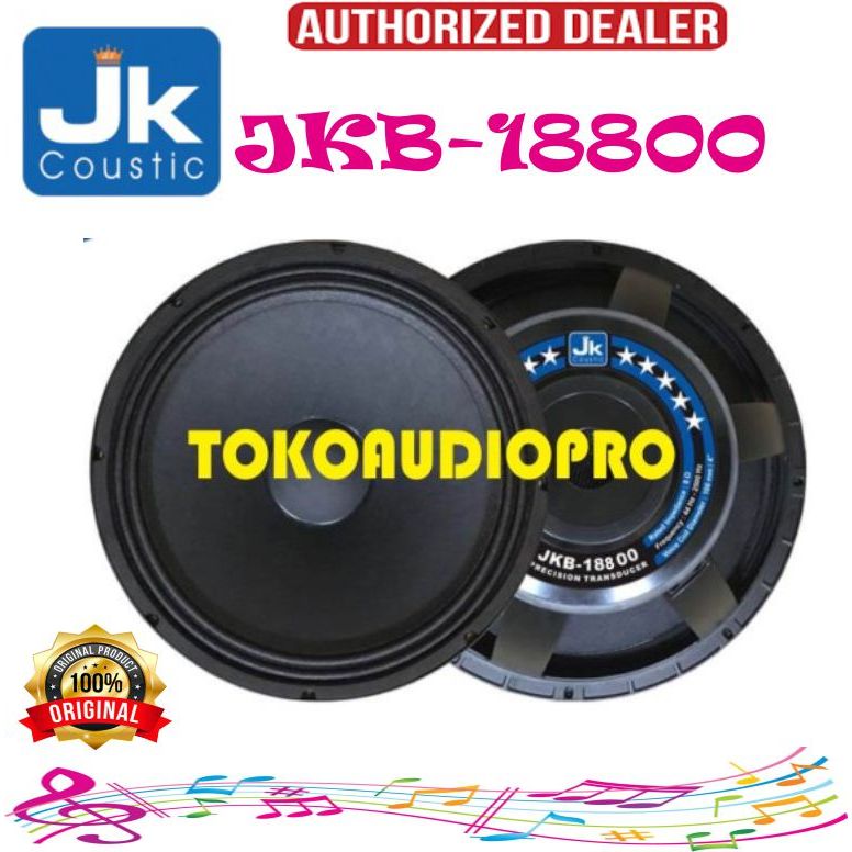 Speaker Component Jk Coustic JKB18800 JKB-18800 Component Speaker 18 Inch Original