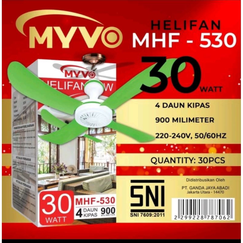 Helifan Myvo Kipas Angin Gantung 30W