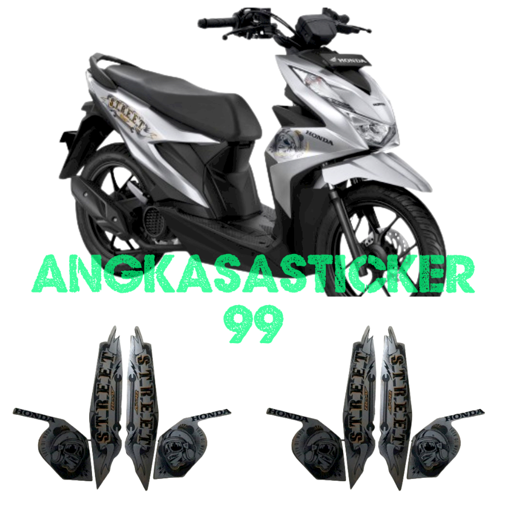 sticker striping motor honda beat street 2023