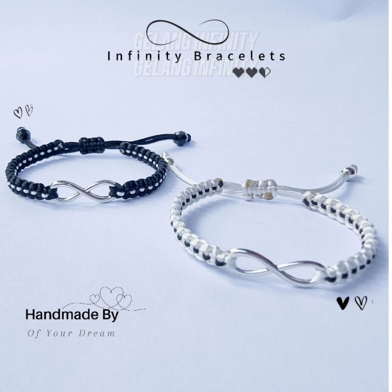 Infinity Couple Bracelets | Gelang Couple | Gelang Aesthetic | Gelang Persahabatan | Gelang Tali