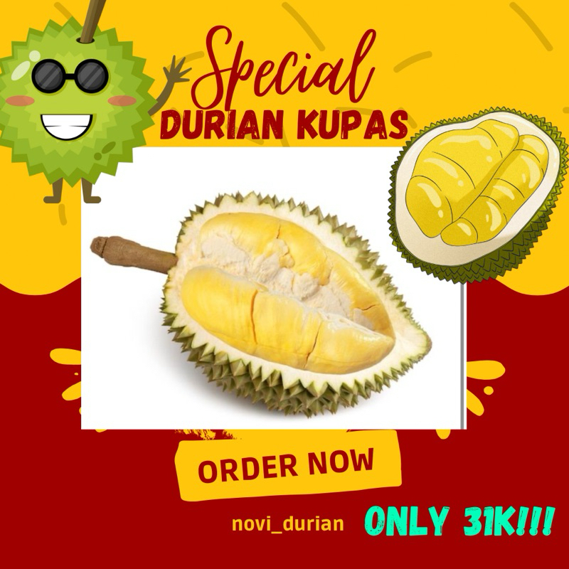 

DURIAN KUPAS MEDAN 500 G TIDAK FROZEN