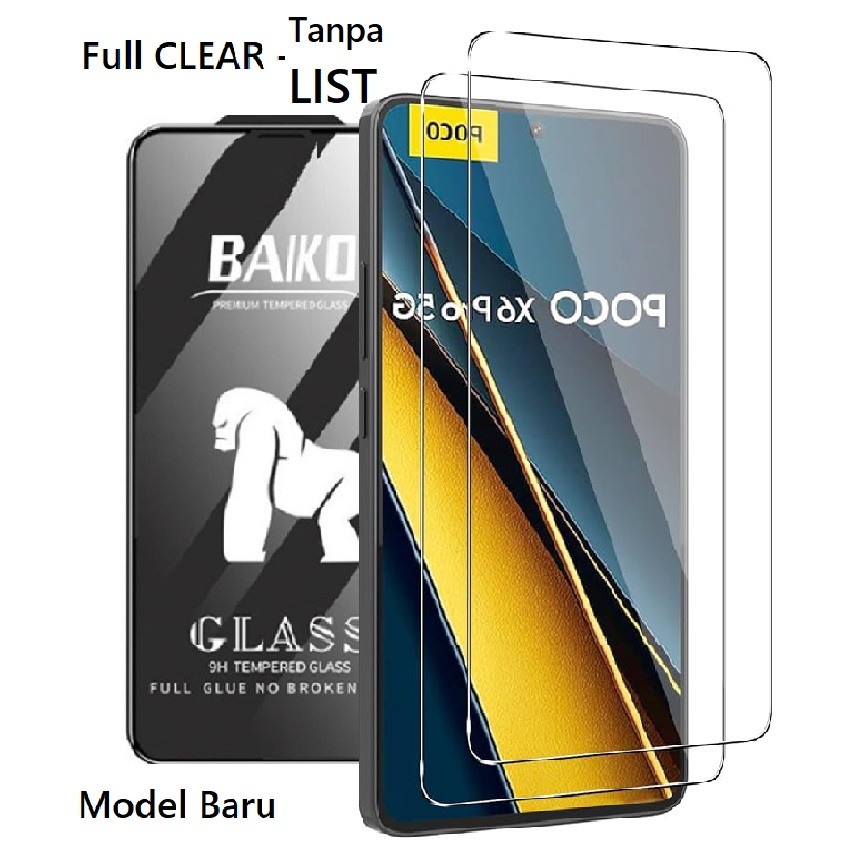 BAIKO Tempred Glass Screen Protector Xiaomi POCO C85 C71 C75 C65 X7 Pro X6 X5 5G X5Pro F7 Ultra F6 F