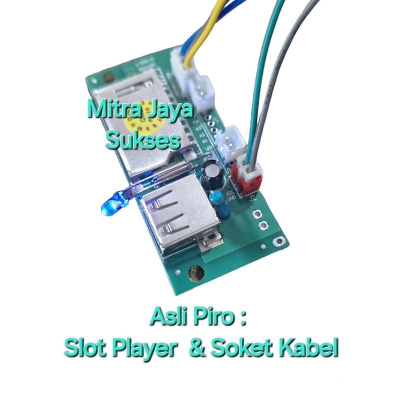 Paket Slot Player + Soket Kabel Original Piro Ampli Piro Amplifier Piro