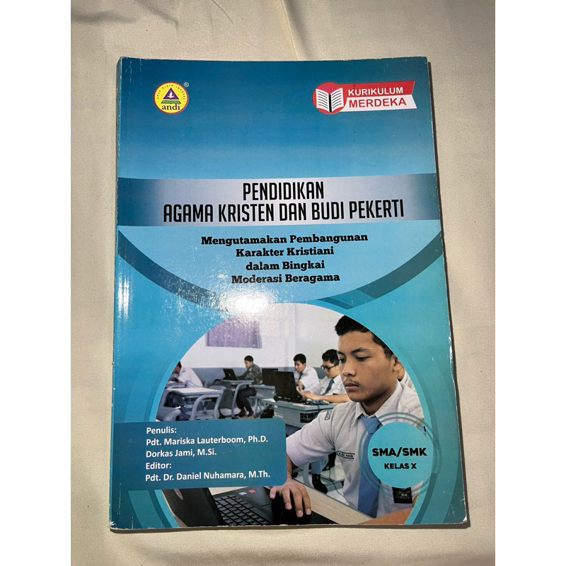 buku paket/cetak agama kristen kelas 10 kurikulum merdeka andi