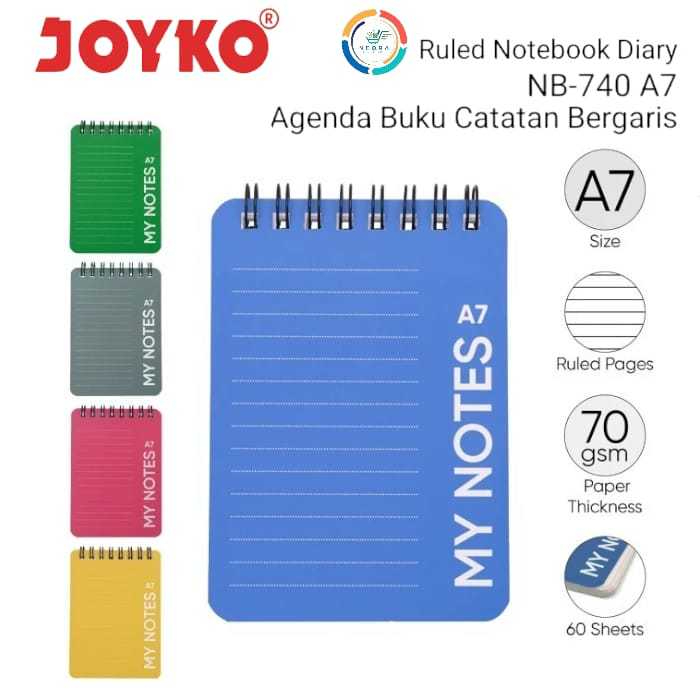 

Joyko Notebook Buku Saku Catatan Bergaris NB-740 | @ 1Pcs