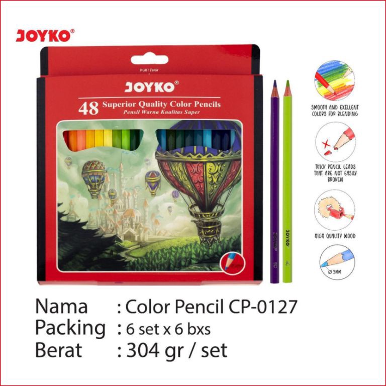 

PENSIL 48 WARNA JOYKO CP127 PENSIL WARNA JOYKO 48 KODE D9L5