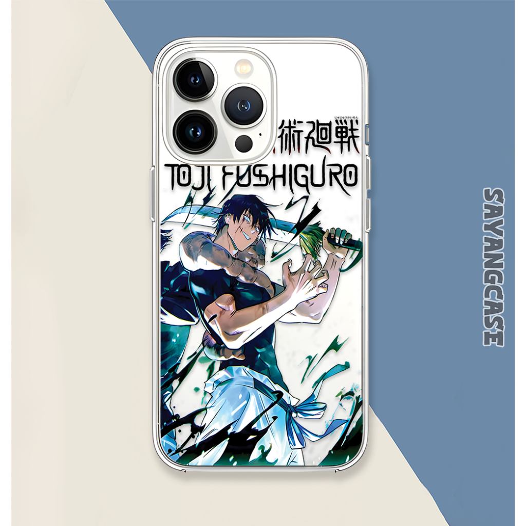 Case Hp Silikon lentur Motif Jujutsu Kaisen Toji Fushiguro For Sam Op Vi Inf Ip Real  XM Mobile Phon