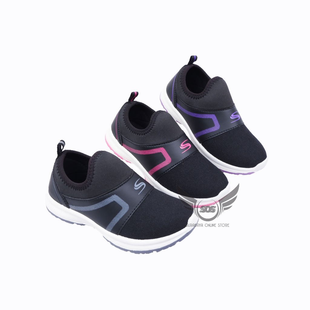 (Santica Chiba Velcro) Santica original Sepatu sekolah anak Paud TK SD Santica Chiba slip on santica