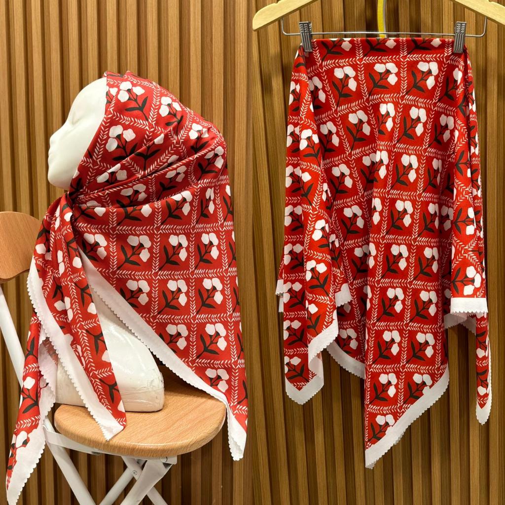 Denay motif Denay kw Hijab segi empat Motif terbaru Viral