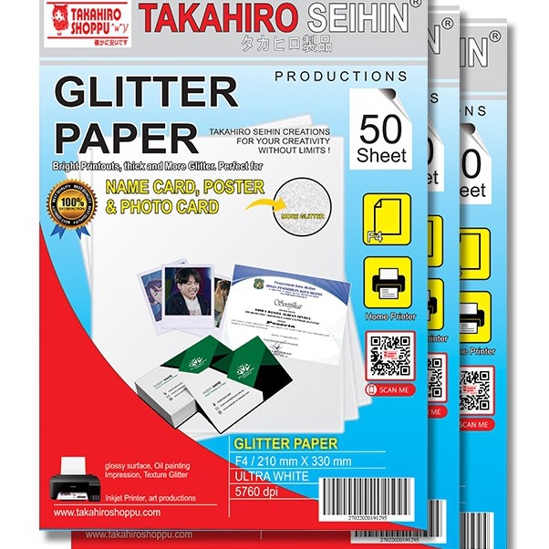 

Ekstra kertas glitter F4 isi 5