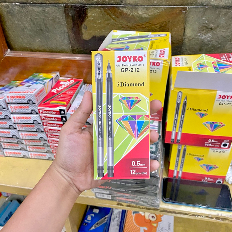 

(12 PCS) PULPEN GEL JOYKO DIAMOND GP 212 / PEN JEL JOYKO JARUM NEEDLE TIP