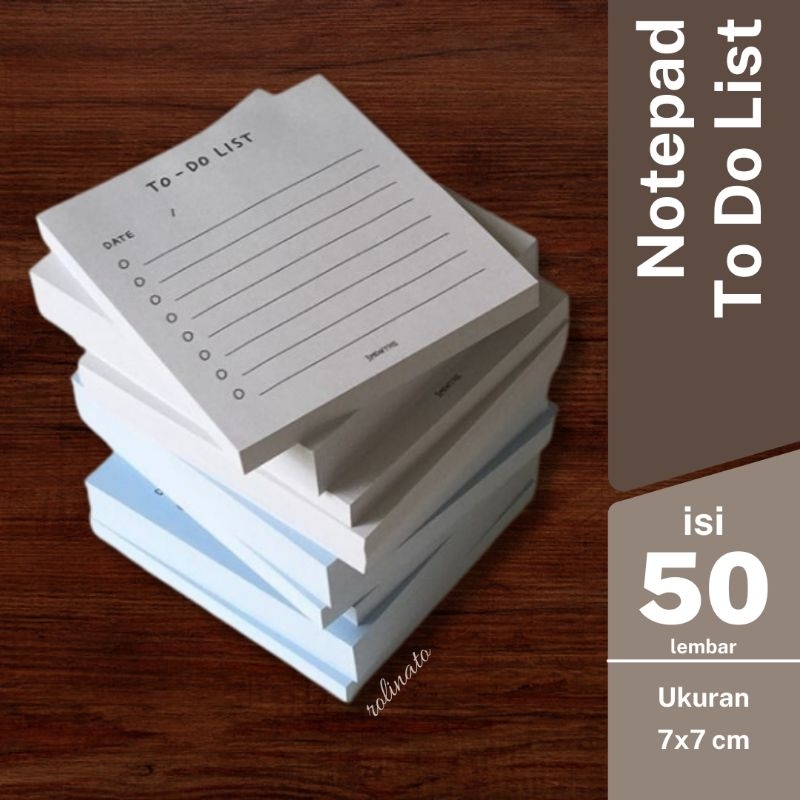 

Notepad To Do List 7x7cm / Memopad Catatan Harian
